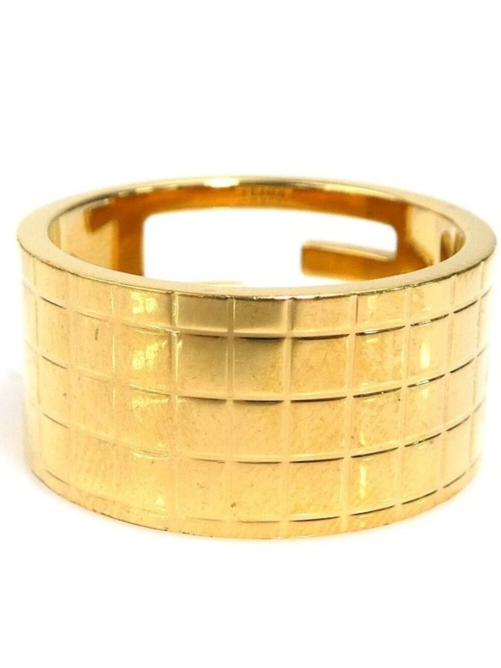 Auth FENDI Ring Gold Metal - r11182